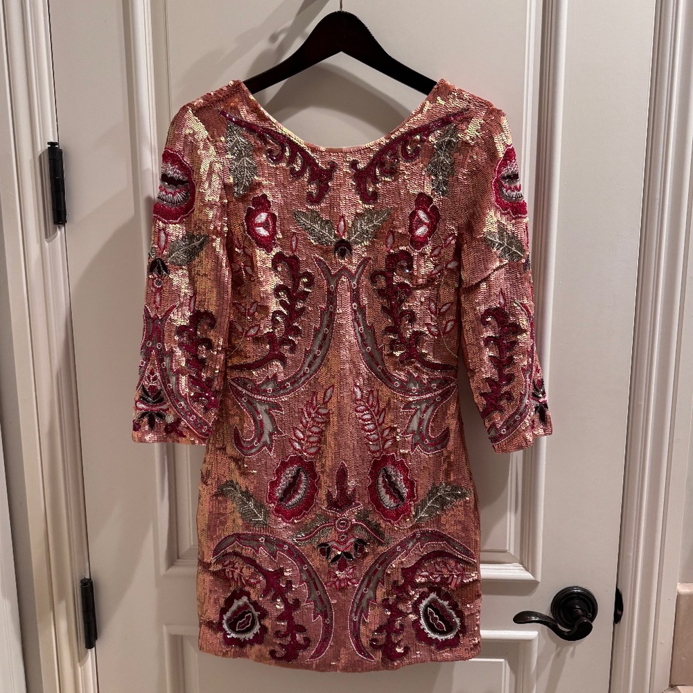 Needle & Thread Glitter Mini Dress - SIZE 4 (US)